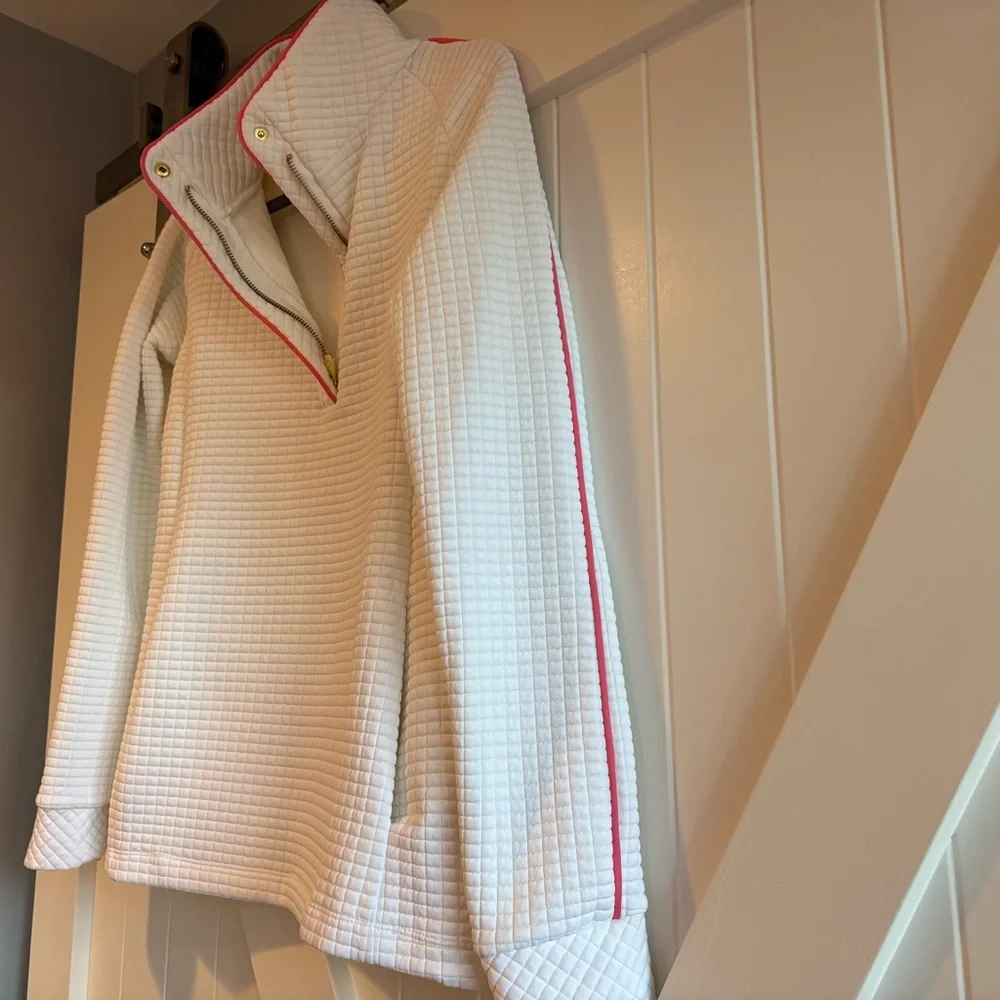 Dudley Stephens White Pearl Pullover in Waffler Knit, Size Small - Picture 4 of 6